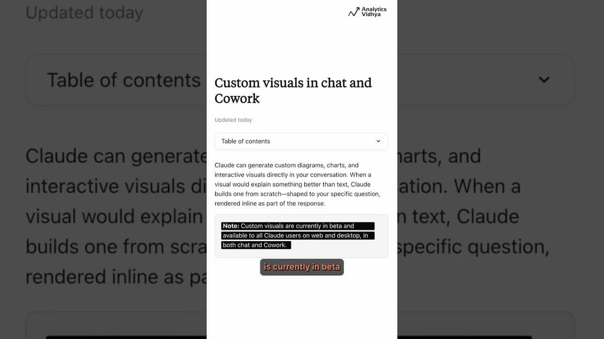 Claude Custom Visuals Explained: AI That Draws Inside Chat
