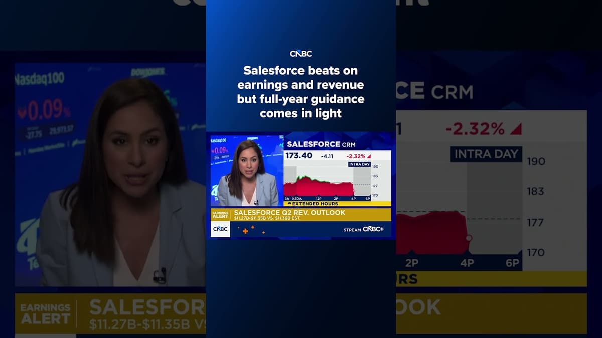Salesforce Beats on Earnings and Revenue but Full-Year Guidance Comes in Light