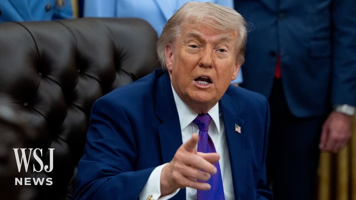 Trump Calls Cease-Fire With Iran 'Unbelievably Weak' | WSJ News