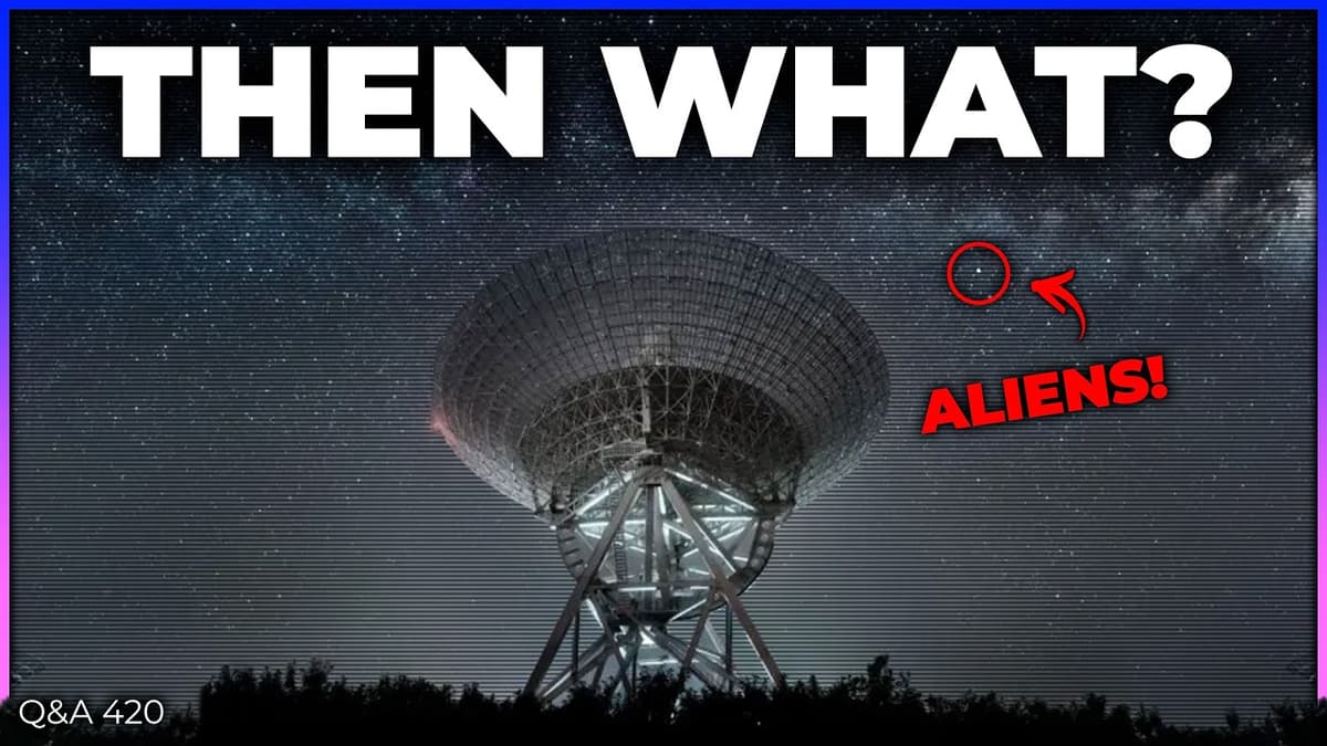 What If AI Finds An Alien Technosignature Tomorrow? | Q&A 419