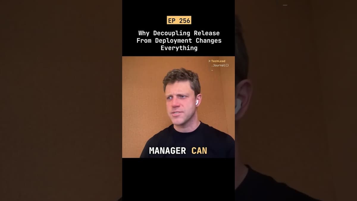Why Decoupling Release From Deployment Changes Everything #short