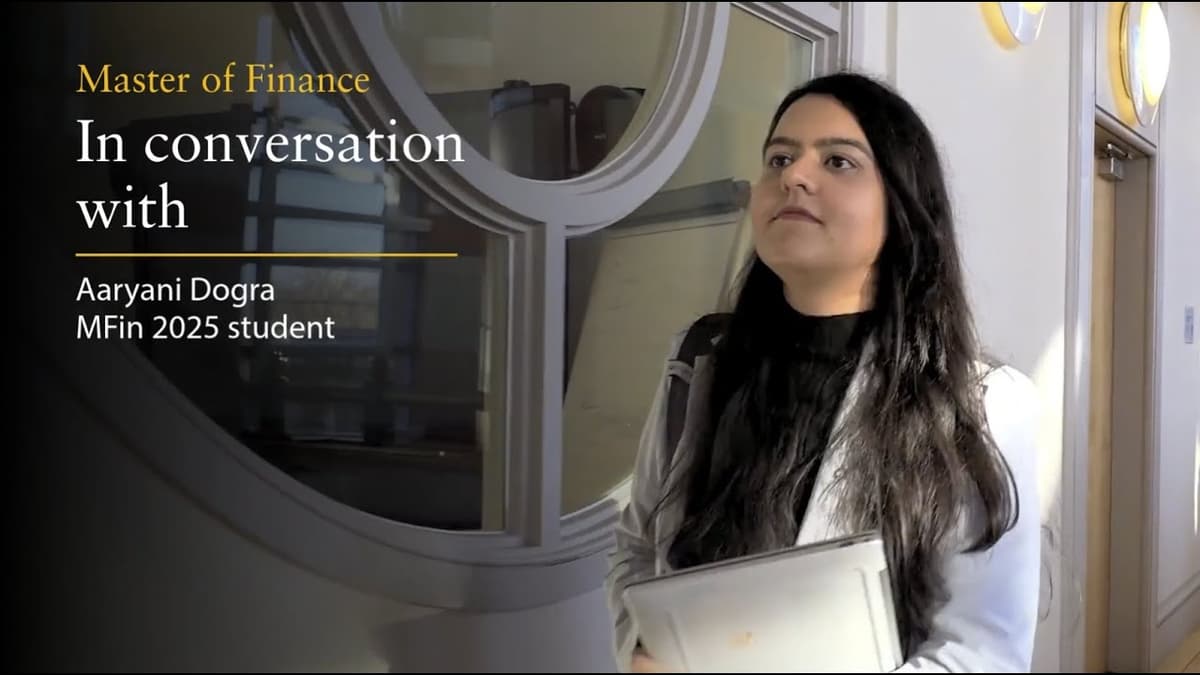 In Conversation with Aaryani Dogra | Master of Finance