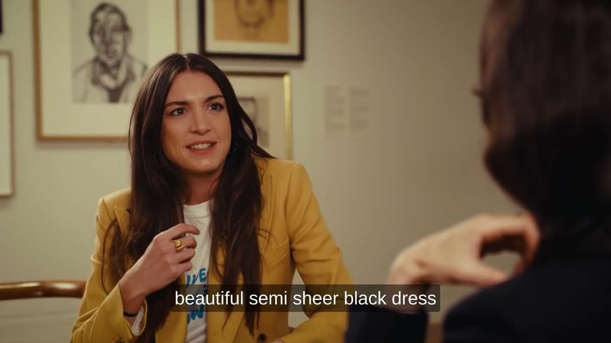 Bella Freud and Katy Hessel in Lucian Freud: Drawing Into Painting