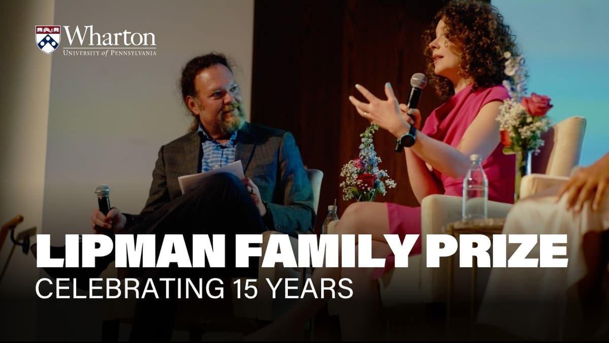 15 Years of the Lipman Family Prize