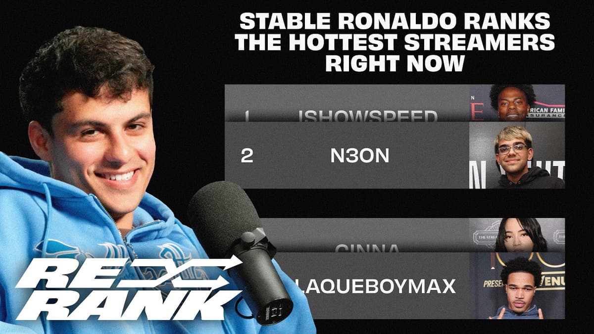 Stable Ronaldo Ranks The Hottest Streamers Right Now | RE-RANK