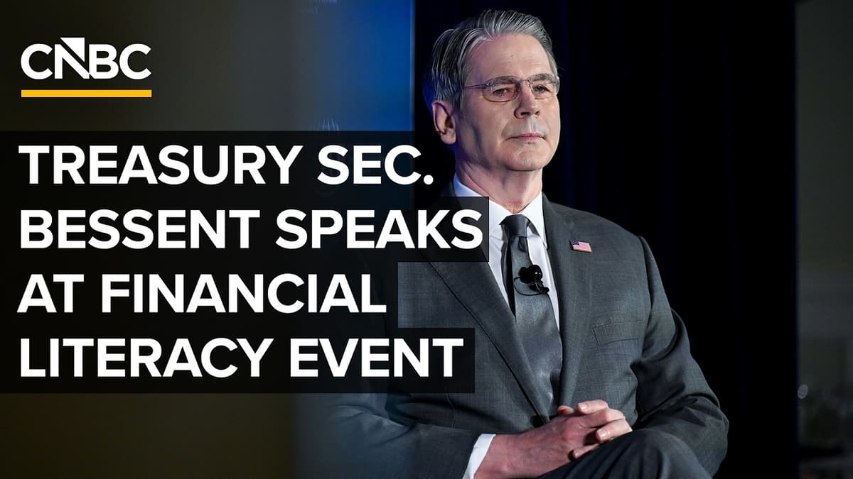 Treasury Secretary Scott Bessent Speaks at Financial Literacy Fair Capstone Event — 4/30/2026
