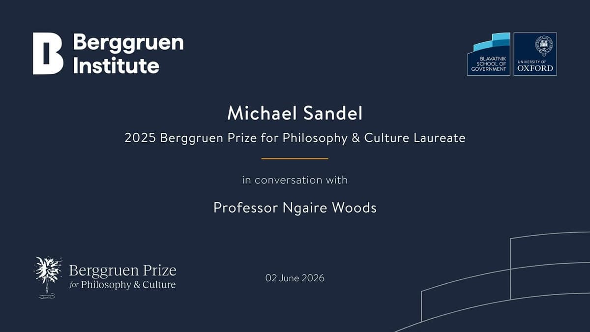 In Conversation with Michael Sandel
