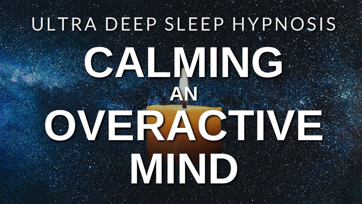 Ultra Deep Sleep Hypnosis for Calming an Overactive Mind (Very Strong) Brainwave Music, Black Screen