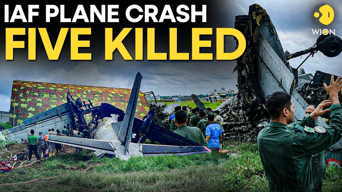IAF Plane Crash LIVE: IAF An-32 Crashes at Jorhat, Five Air Warriors Lose Lives | WION