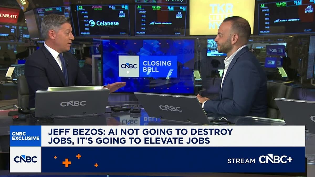 Bezos Is the Start of a Movement to Speak Positively About AI, Says Big Technology's Kantrowitz