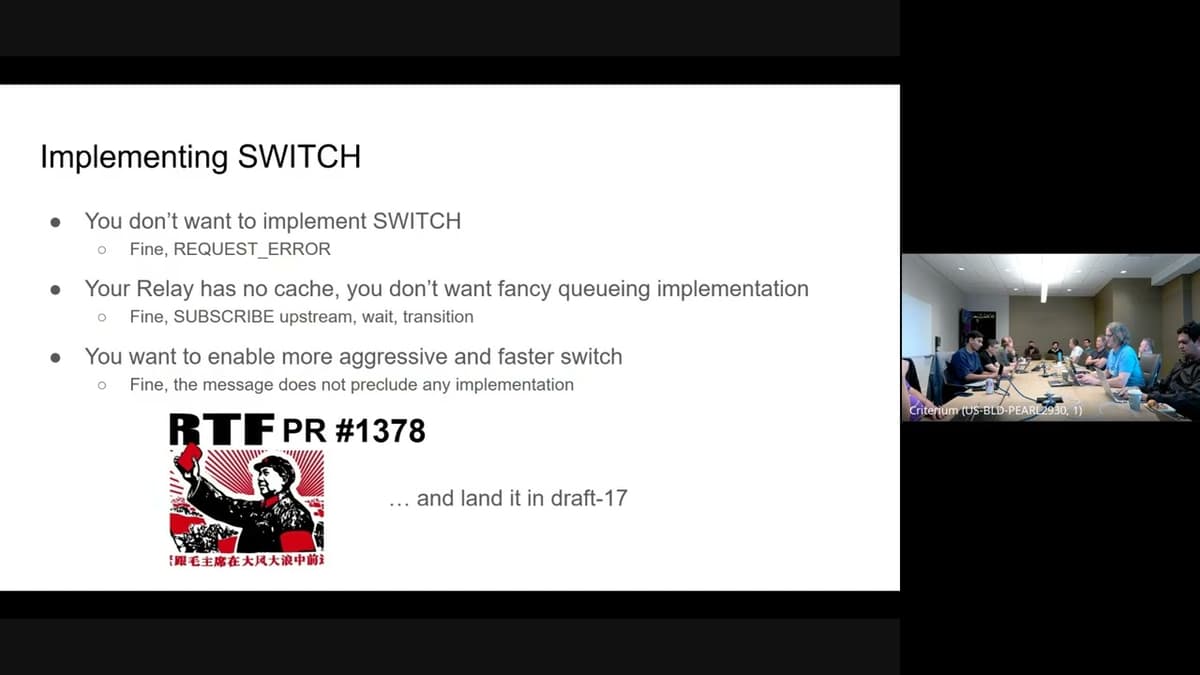 IETF Interim: Media Over QUIC (MOQ), 2026-02-10