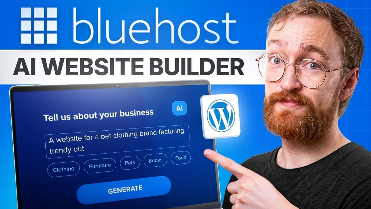 Bluehost AI Website Builder Tutorial 2026 - Step by Step for Beginners