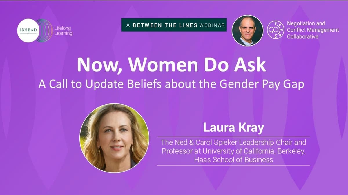 Now, Women Do Ask: A Call to Update Beliefs About the Gender Pay Gap