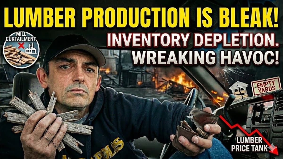 Lumber Production Screaming Recession