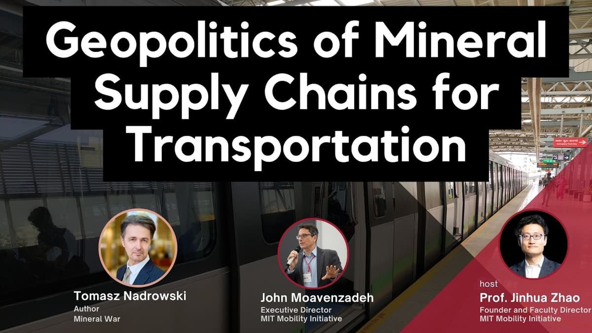 Eopolitics of Mineral Supply Chains for Transportation