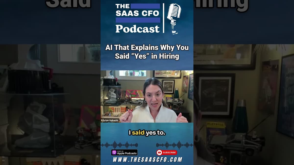 AI That Explains Why You Said “Yes” In Hiring #saas #podcast #shorts #ai #elly