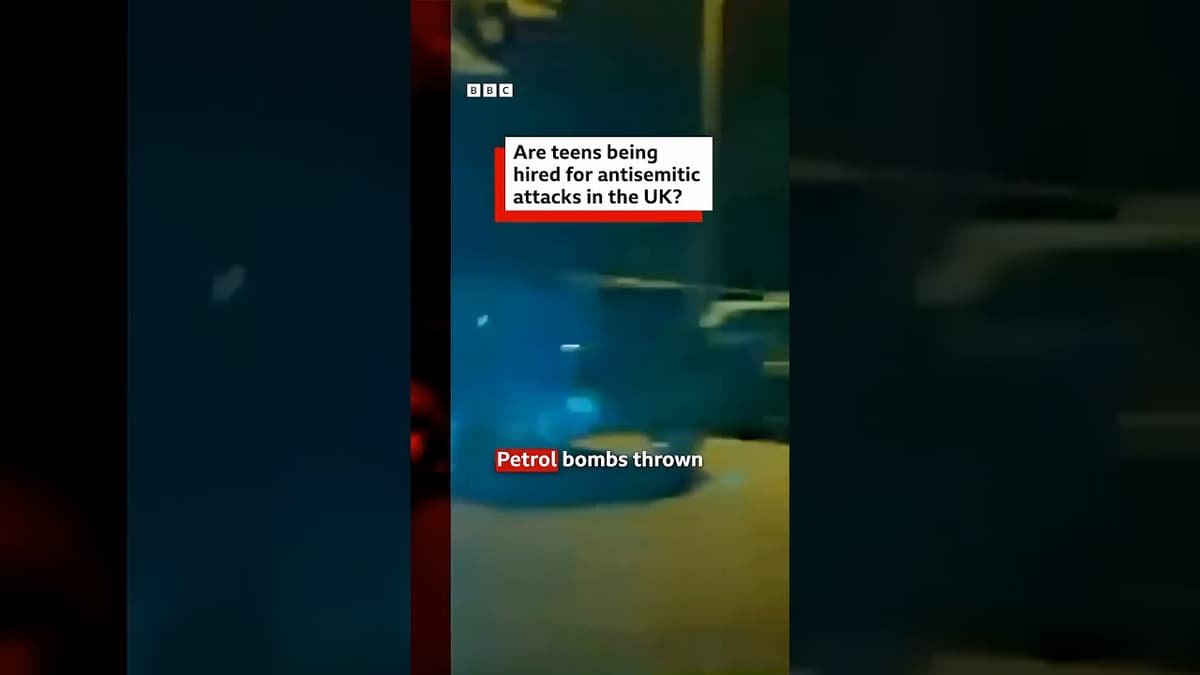 Are Teens Being Hired for Antisemitic Attacks in the UK? #BBCNews