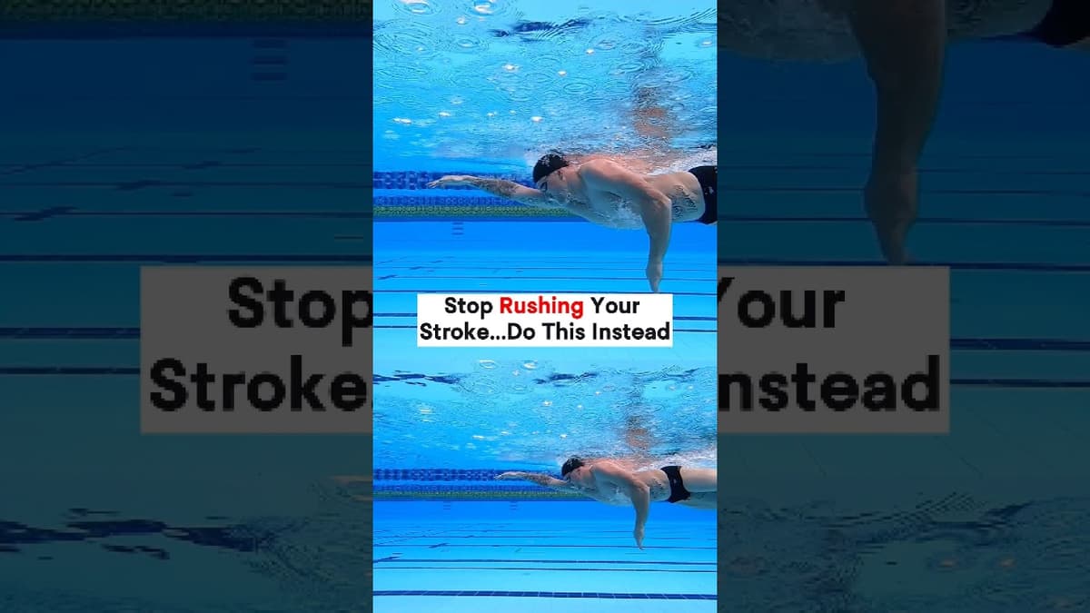 If Your Stroke Feels Rushed, Try This