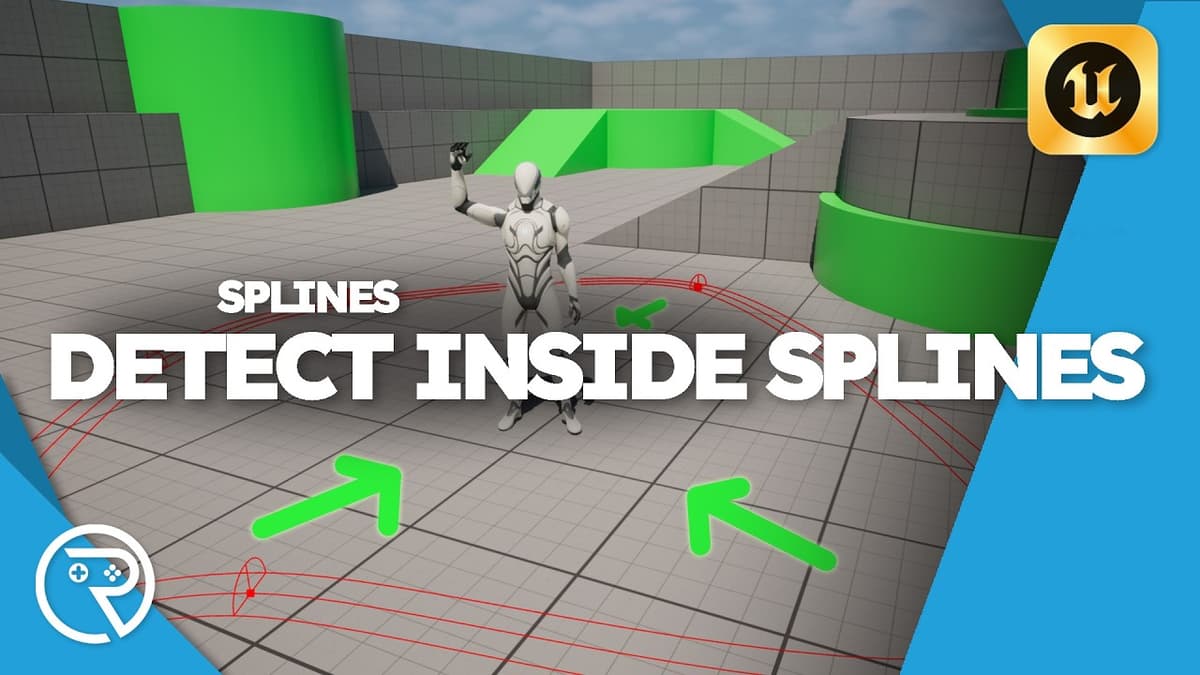 Unreal Engine 5 Tutorial -  Detect if Inside a Spline Loop
