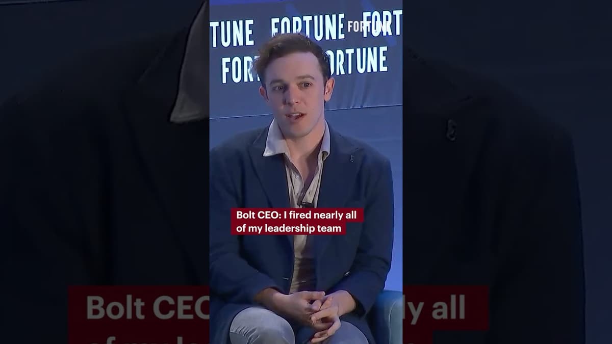 Bolt CEO: I Fired Nearly All of My Leadership Team #business #Bolt