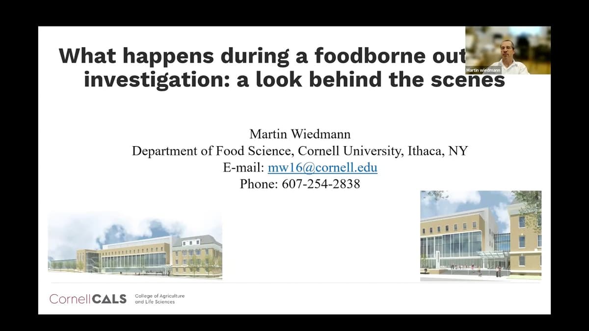 Food Safety Virtual Office Hours: What Happens During a Foodborne Outbreak Investigation?