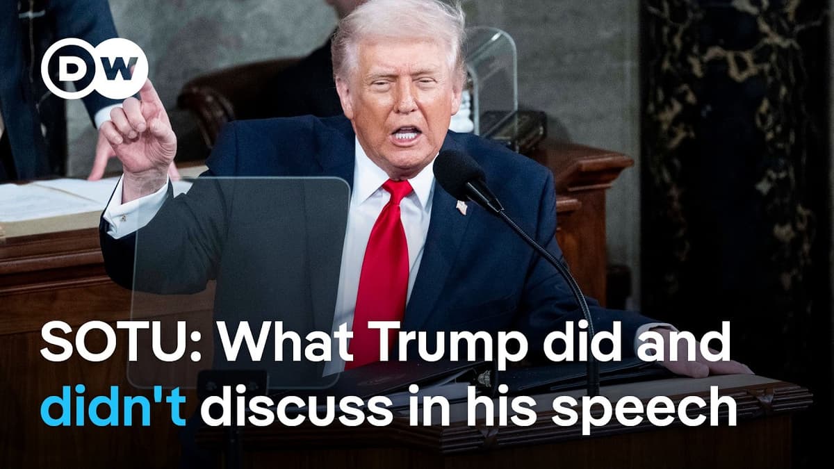 Trump Says the 'State of the Union Is Strong' — Do Most Americans Believe Him? | DW News