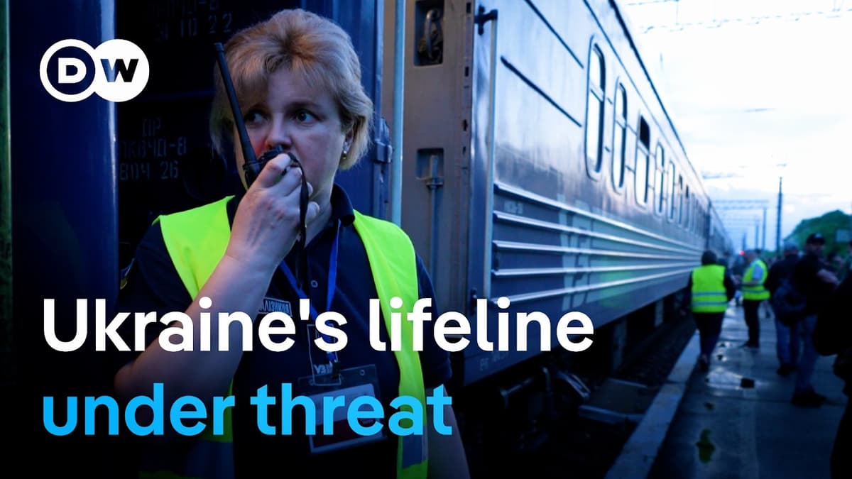 Under Attack: Traveling on Ukraine's Train to the Frontline | DW News