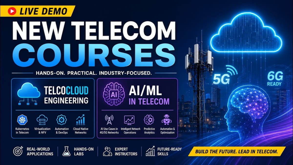 Inside Our New Telecom Courses | TelcoCloud + AI/ML Hands-On Demo | TelcoLearn | TelcoCloud | AI ML