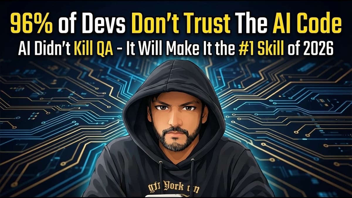 96% of Devs Don't Trust The AI Code || AI Didn't Kill QA - It Will Make It the...
