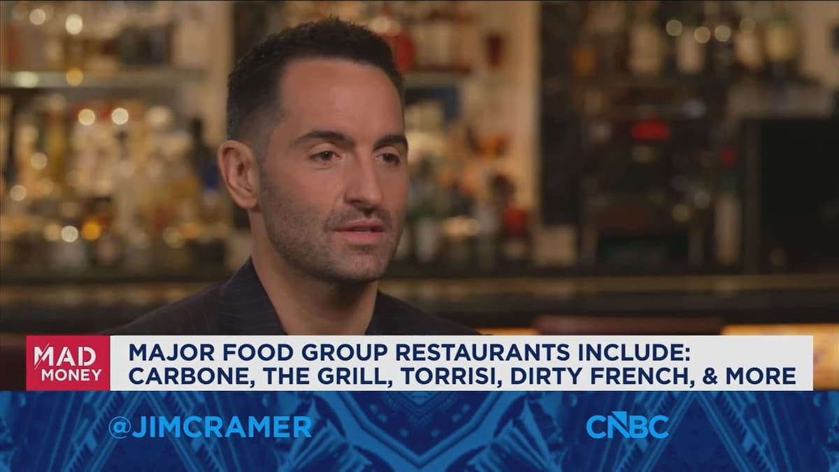 Major Food Group Co-Founder Mario Carbone Sits Down with Jim Cramer