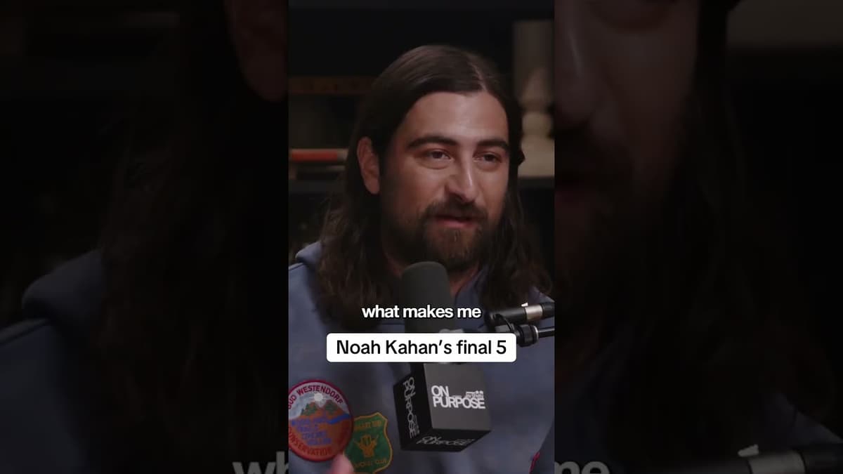 Noah Kahan's Final 5 on the On Purpose Podcast 🎙️ #shorts #jayshetty #noahkahan