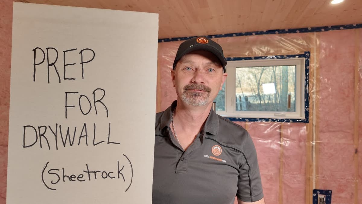 Prep For Hanging Drywall (Sheetrock)