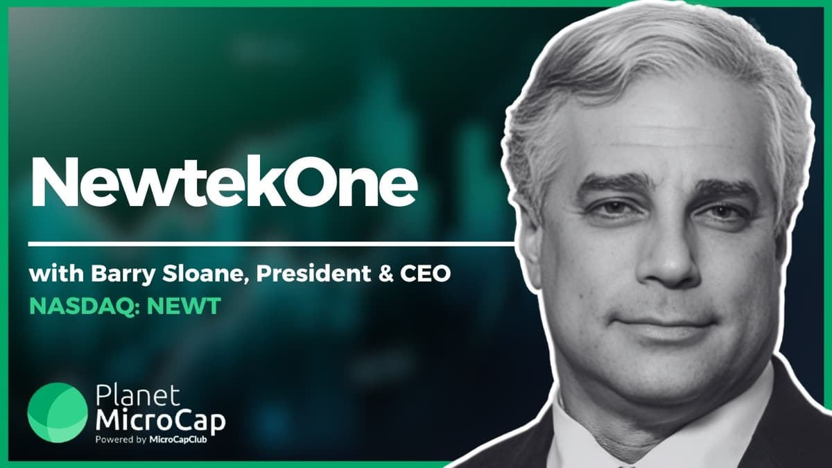 NewtekOne, Inc. (NASDAQ: NEWT) on Digitizing Banking for Independent Business Owners