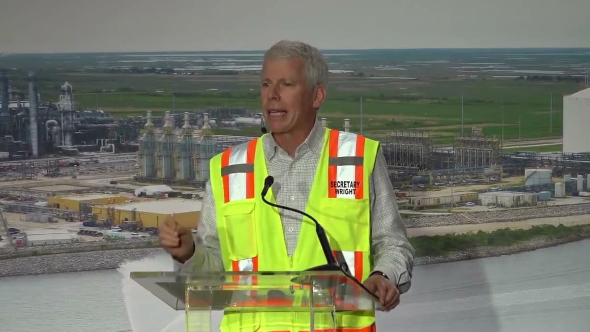 Secretary Wright at Golden Pass LNG Site in Texas - May 15, 2026