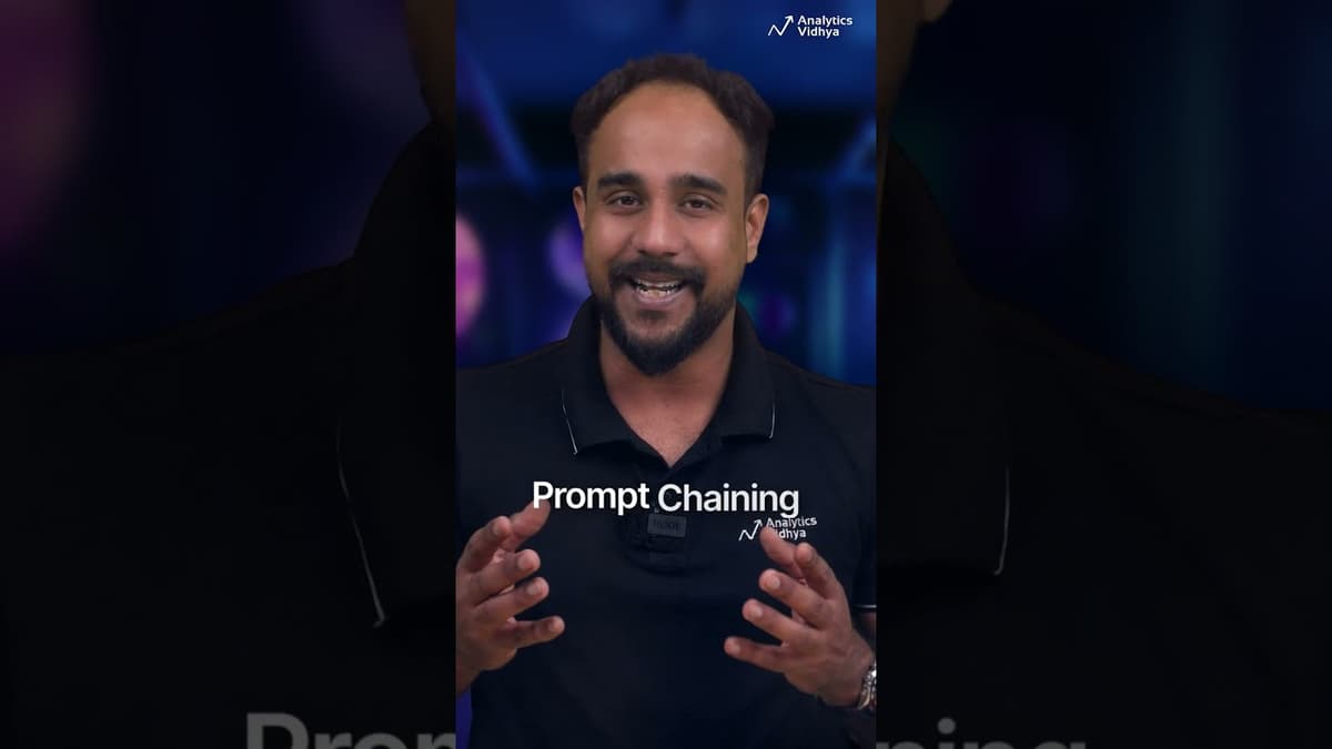 Stop Writing Long Prompts — Use Prompt Chaining Instead