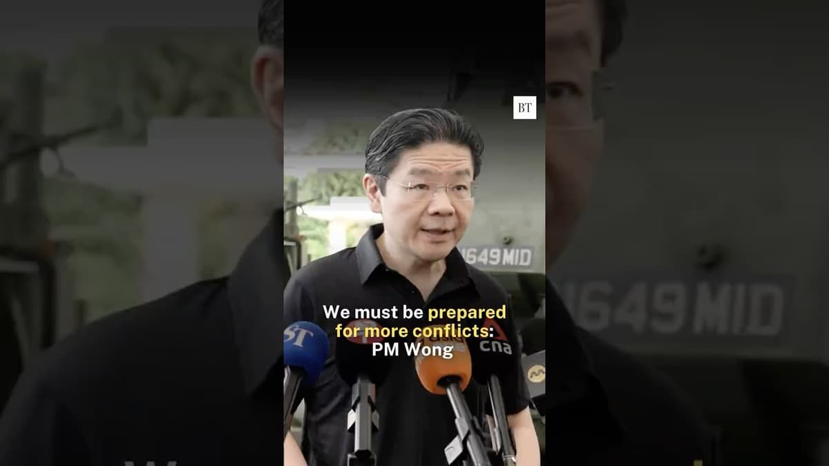 We Must Be Prepared for More Conflicts: PM Wong