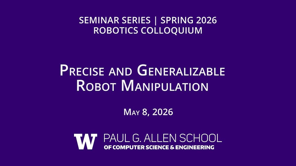 2026 Spring Robotics Colloquium: David Held (Carnege Mellon University)