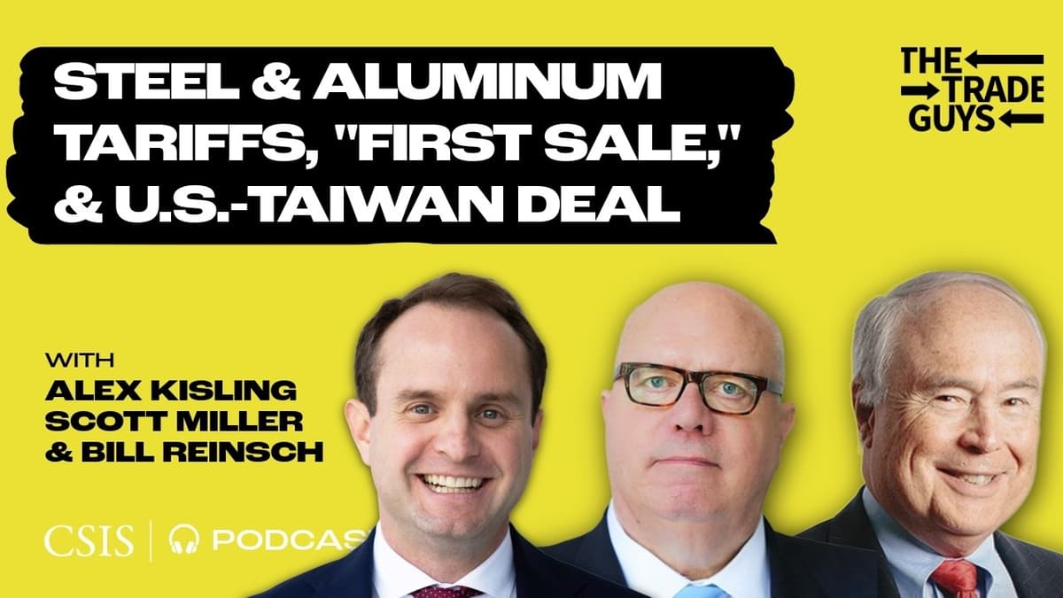 Steel & Aluminum Tariffs, "First Sale", And U.S.-Taiwan Deal