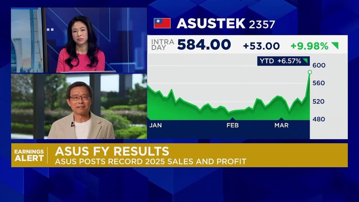 We're Aiming for a 100% Growth Rate of the AI Server Business in 2026: Asus Co-CEO