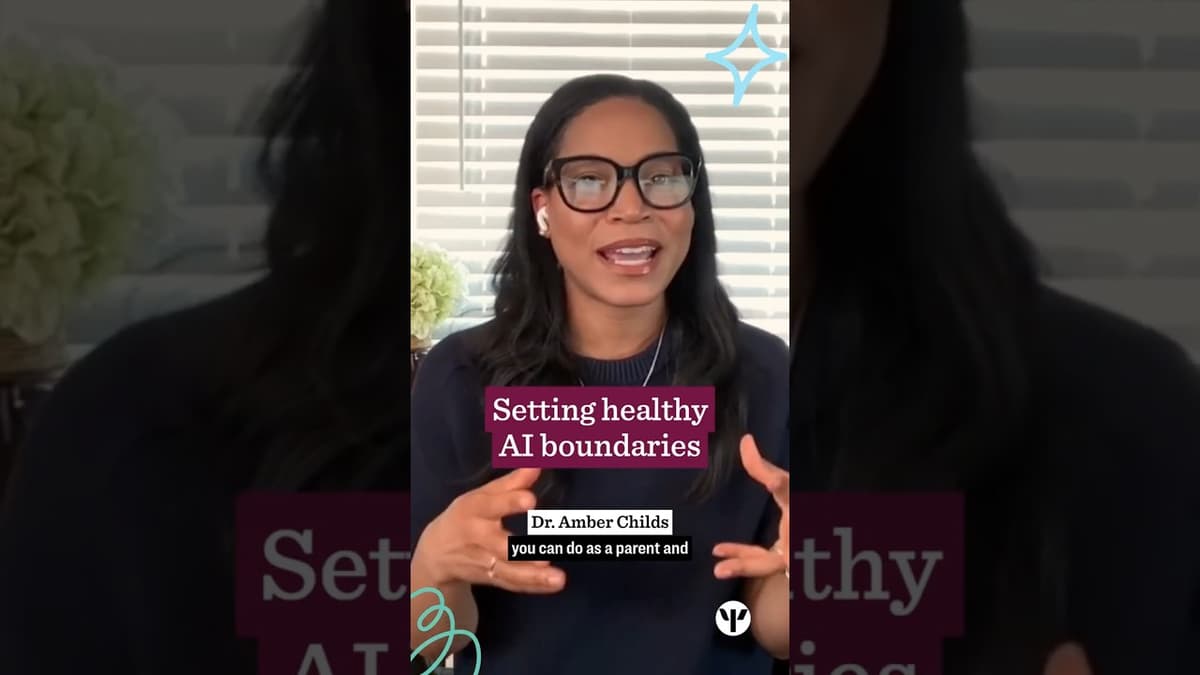 Setting Healthy AI Boundaries #shorts #ai #parenting #psychology