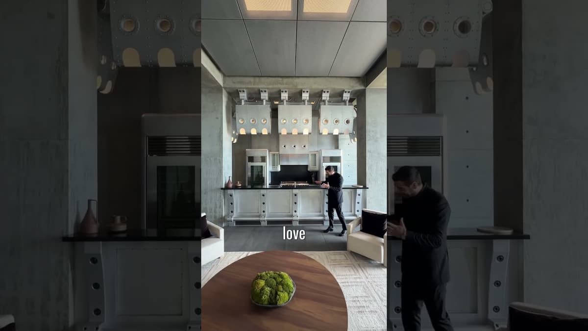 Touring ALL-CONCRETE $65,000,000 Mansion  #shorts #architecture #luxury #hometour