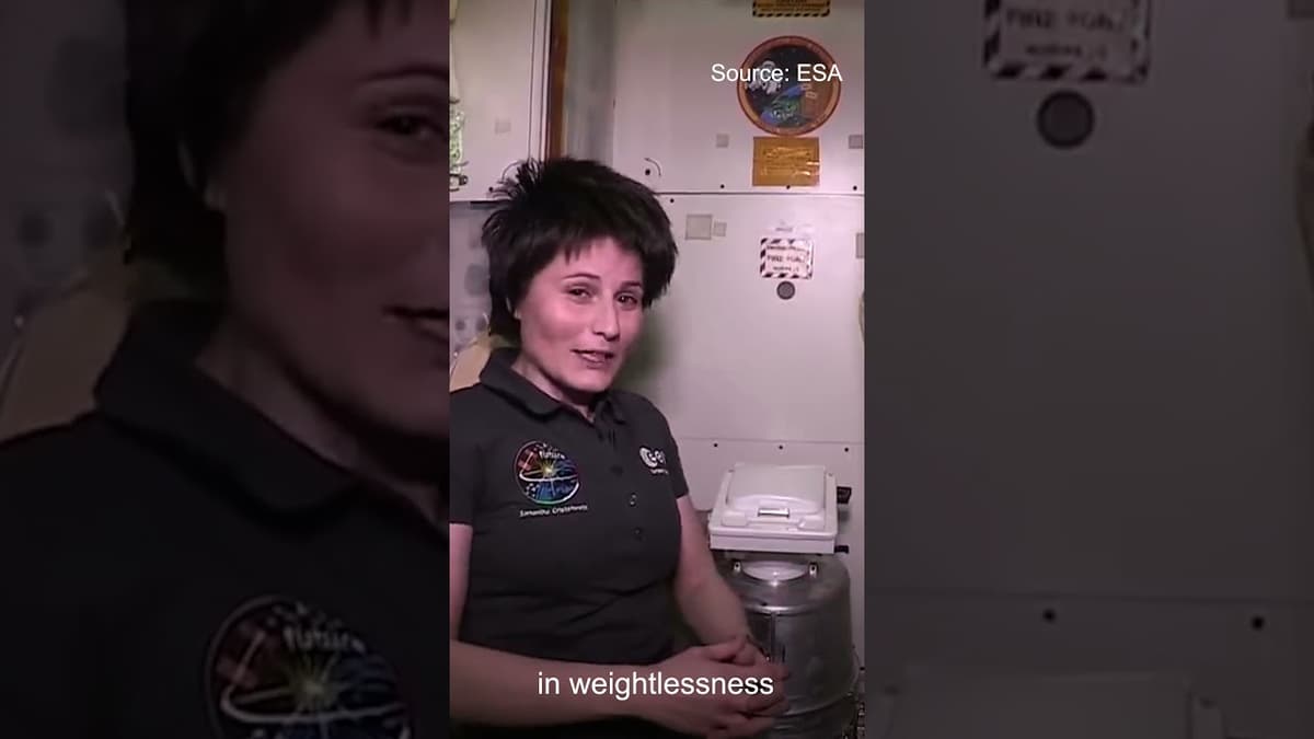 ISS Toilet Explained 🧑🚀 🚽 How Astronauts Go in Space #iss #spacestation #toilet #space #shorts