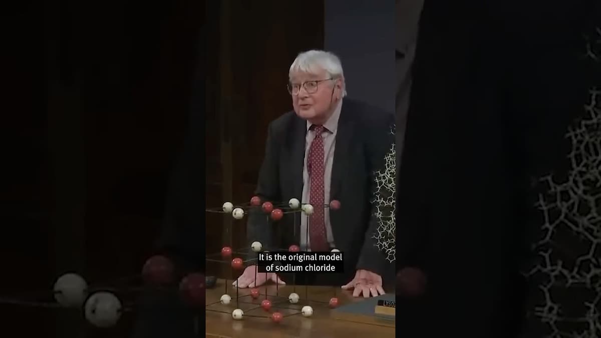 Why Do Atoms Form Regular Structures when Packed Together? #science #sodiumchloride #atoms