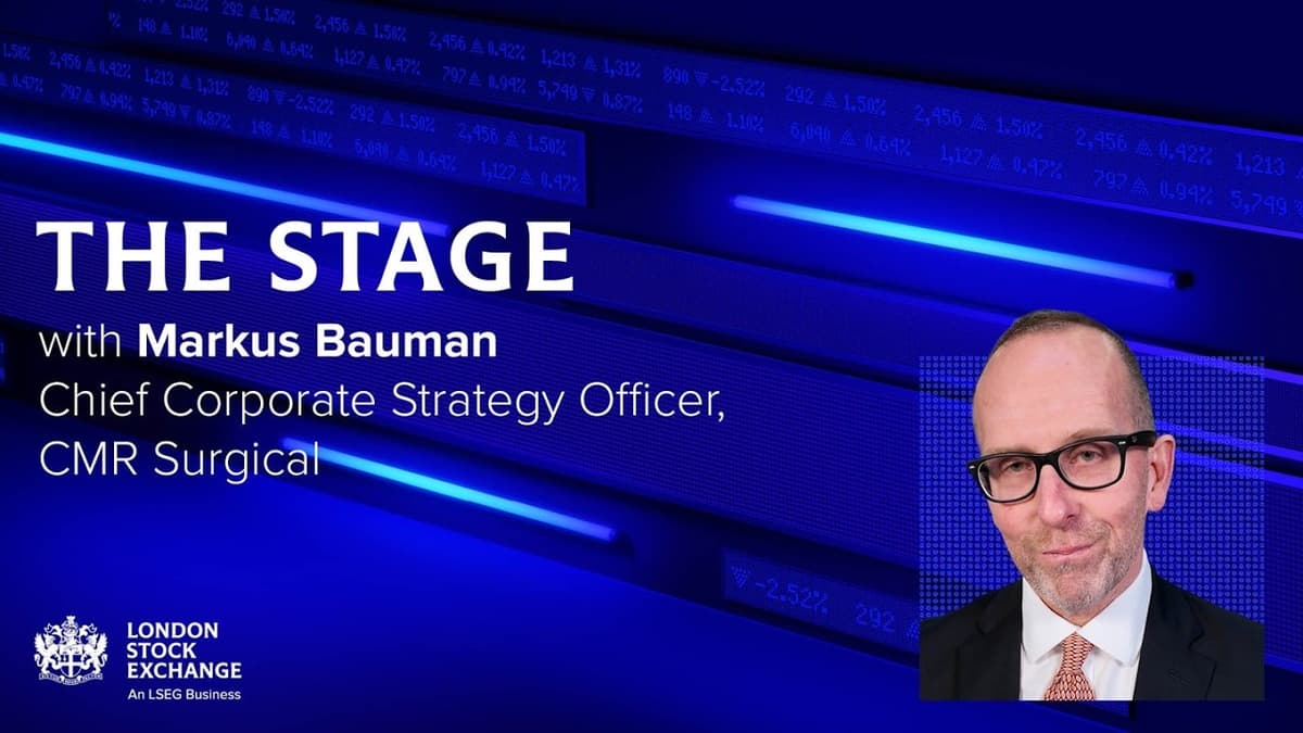 The Stage | Markus Baumann, Chief Corporate Strategy Officer, CMR Surgical