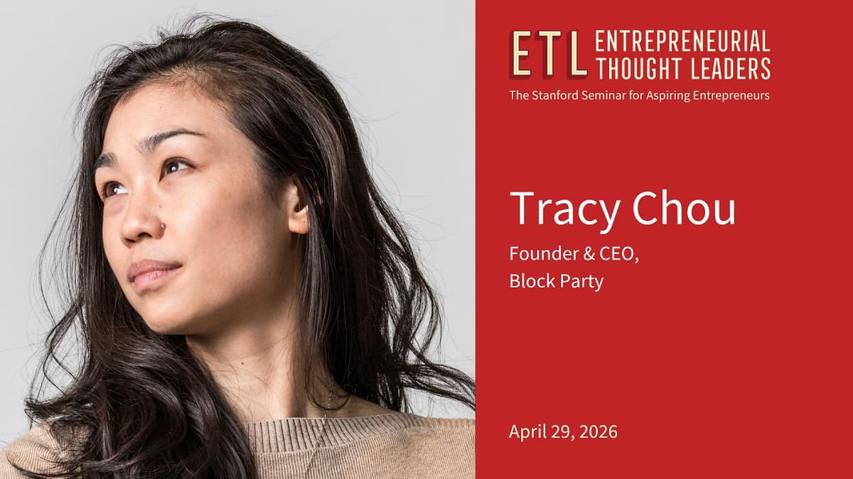 Tracy Chou (Block Party) - Founding a Mission-Driven Startup [Entire Talk]