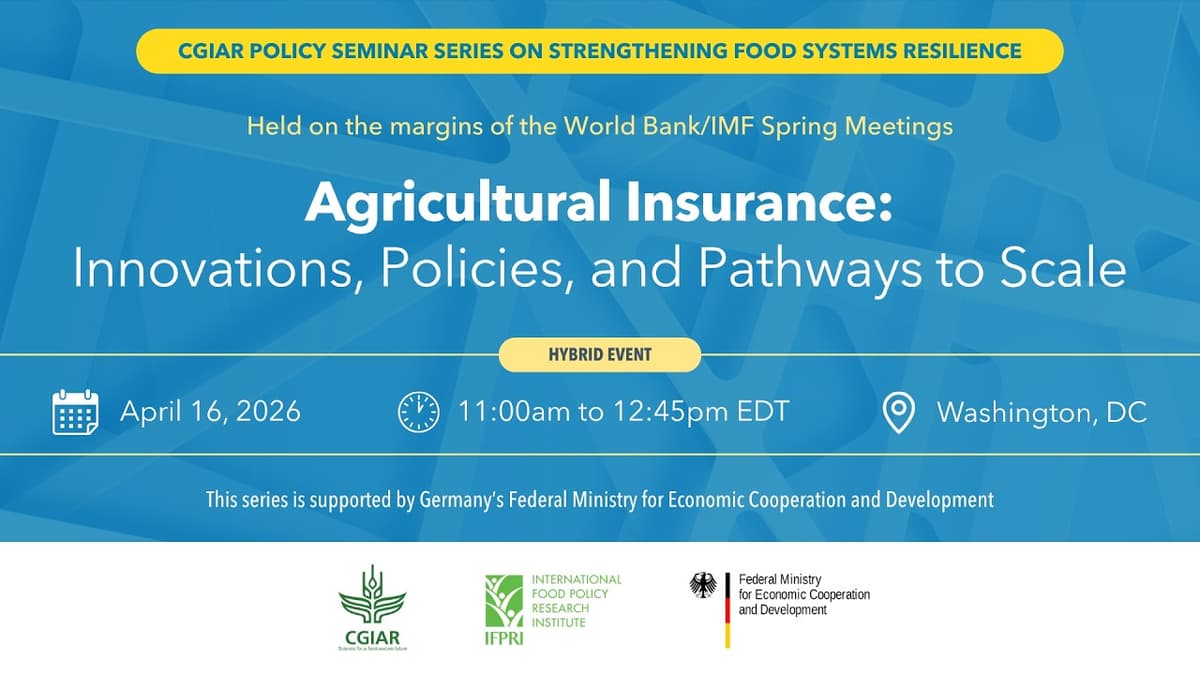 Agricultural Insurance: Innovations, Policies, and Pathways to Scale