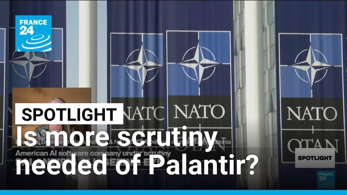 AI Analytics Giant, Palantir: More Scrutiny Needed? • FRANCE 24 English