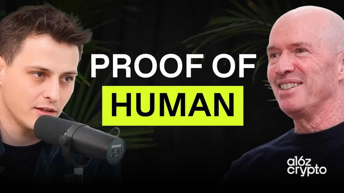 How to Prove Who's Human Online (Ft. Ben Horowitz and Alex Blania)