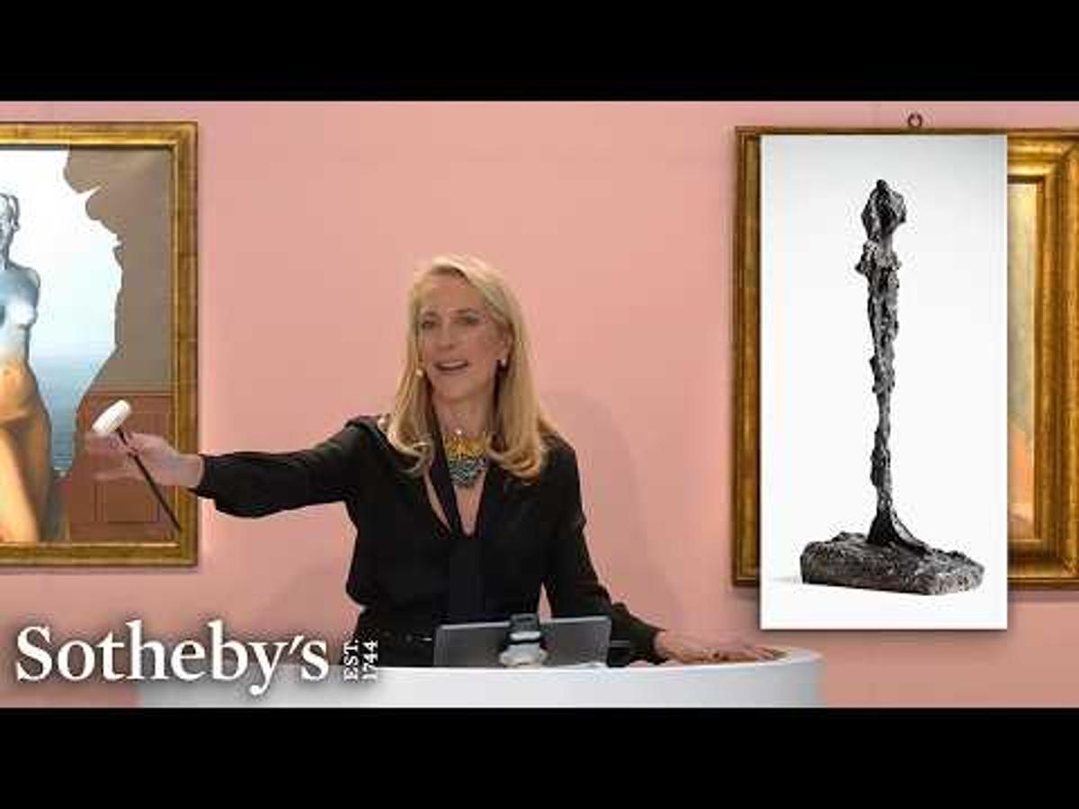 Surrealist Giacometti Figurine Flies to €10.6 Million at Sotheby's Paris Auction Bidding Battle