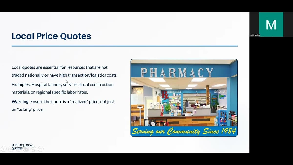 Lecture 1.1.3 | Price Collection | Masters in Health Economics